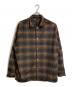A.F ARTEFACT（エーエフ アーティファクト）の古着「SNAPPED OVER SHIRT オンブレチェックオーバーサイズシャツ」｜ブラウン