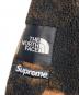 中古・古着 Supreme (シュプリーム) THE NORTH FACE (ザ ノース フェイス) BLEACHED DENIM PRINT FLEECE JACKET ブラウン サイズ:S 未使用品：44000円