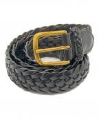 SUPREMEシュプリーム）の古着「Braided Leather Belt」｜ブラック