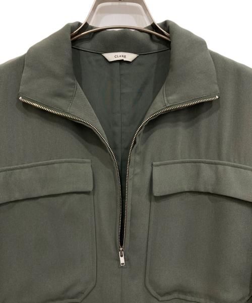 CLANE（クラネ）CLANE (クラネ) HALF ZIP MILITARY ONE PIECE カーキ サイズ:1の古着・服飾アイテム