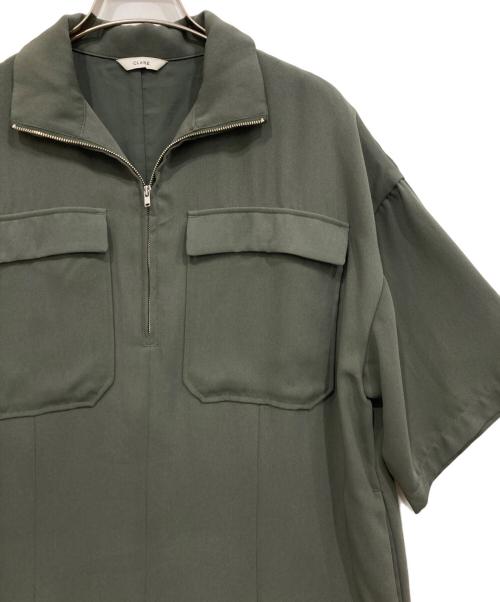 CLANE（クラネ）CLANE (クラネ) HALF ZIP MILITARY ONE PIECE カーキ サイズ:1の古着・服飾アイテム