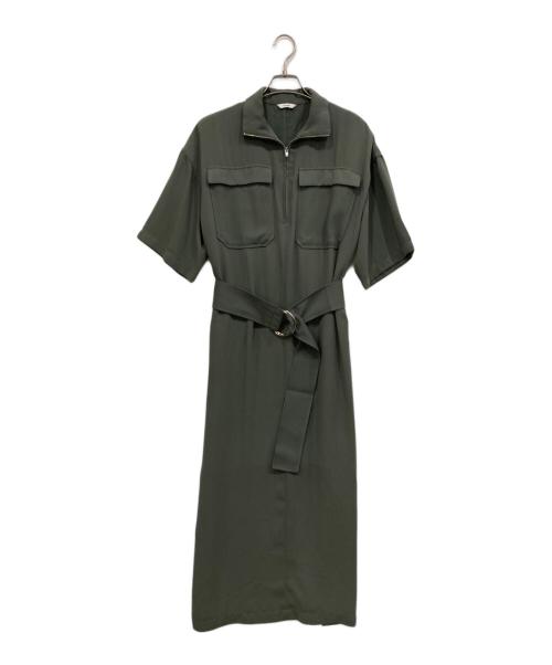 CLANE（クラネ）CLANE (クラネ) HALF ZIP MILITARY ONE PIECE カーキ サイズ:1の古着・服飾アイテム