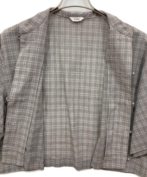 CLANE（クラネ）CLANE (クラネ) CHINA BUTTON SHIRT グレー サイズ:2の古着・服飾アイテム