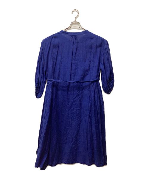 ikkuna/SUZUKI TAKAYUKI（イクナ/スズキタカユキ）ikkuna/SUZUKI TAKAYUKI (イクナ/スズキタカユキ) リネンシャツワンピース ネイビー サイズ:１の古着・服飾アイテム