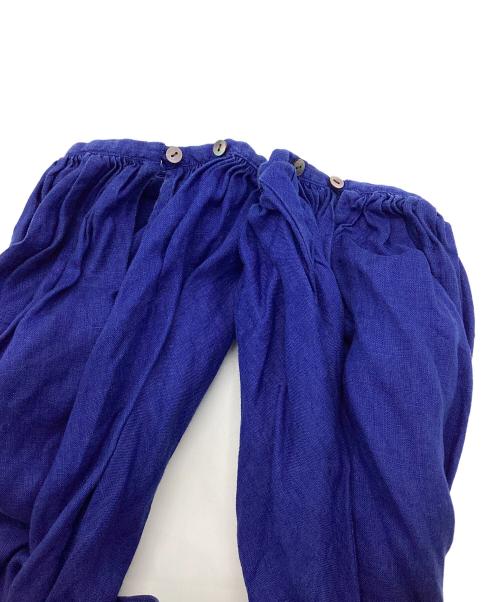 ikkuna/SUZUKI TAKAYUKI（イクナ/スズキタカユキ）ikkuna/SUZUKI TAKAYUKI (イクナ/スズキタカユキ) リネンシャツワンピース ネイビー サイズ:１の古着・服飾アイテム