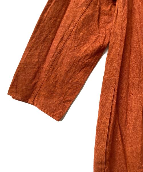 JURGEN LEHL（ヨーガンレール）JURGEN LEHL (ヨーガンレール) JURGEN LEHLコットンカーディ ワンピース オレンジ サイズ:Mの古着・服飾アイテム