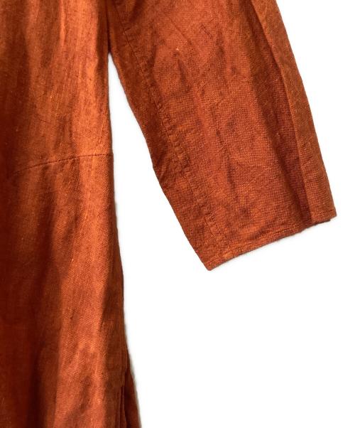 JURGEN LEHL（ヨーガンレール）JURGEN LEHL (ヨーガンレール) JURGEN LEHLコットンカーディ ワンピース オレンジ サイズ:Mの古着・服飾アイテム