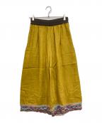 M.&KYOKOエムアンドキョウコ）の古着「リネンイージーパンツ」｜イエロー