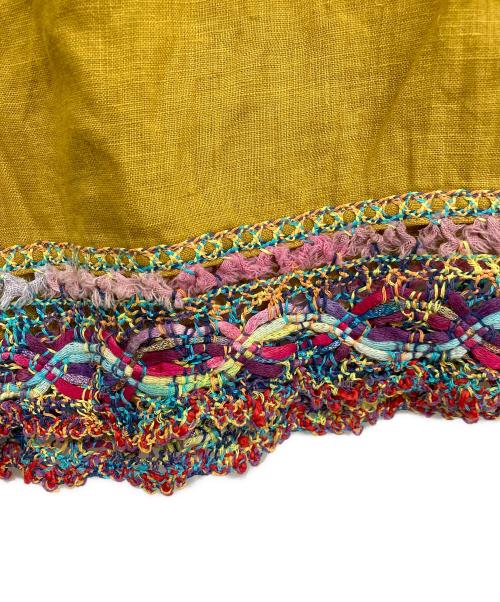 M.&KYOKO（エムアンドキョウコ）M.&KYOKO (エムアンドキョウコ) リネンイージーパンツ イエロー サイズ:1の古着・服飾アイテム