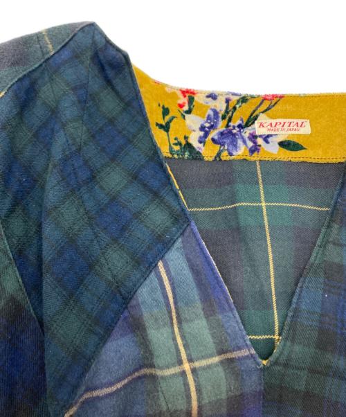 KAPITAL（キャピタル）KAPITAL (キャピタル) ブラックウォッチギミックアートワンピース ネイビー サイズ: XSの古着・服飾アイテム