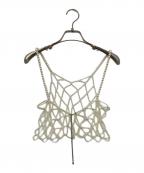 Ameriアメリ）の古着「RHOMBUS PEARL BUSTIER/パールビスチェ」｜アイボリー