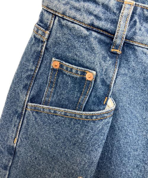 Lily Brown（リリーブラウン）Lily Brown (リリーブラウン) パールビジューデニムパンツ ブルー サイズ:1 未使用品の古着・服飾アイテム