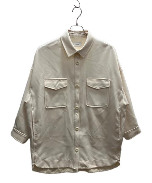 emmi atelier（エミアトリエ）emmi atelier (エミアトリエ) ビックシルエットCPOシャツジャケット アイボリー サイズ:Fの古着・服飾アイテム