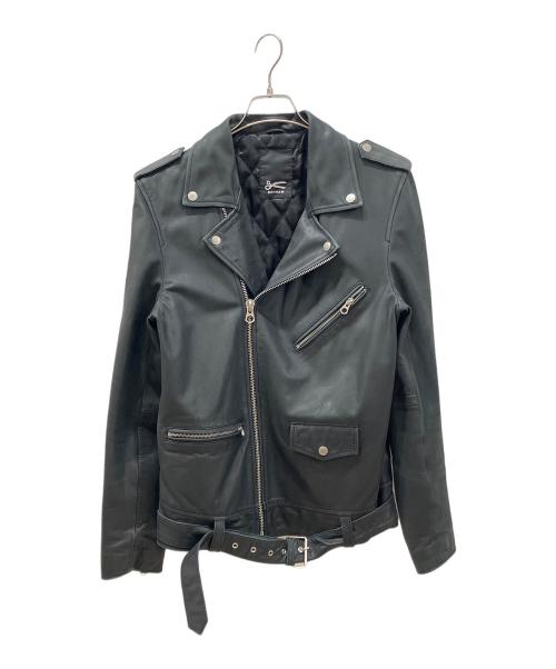 Denham（デンハム）Denham (デンハム) レザーライダースジャケット ブラック サイズ:Sの古着・服飾アイテム