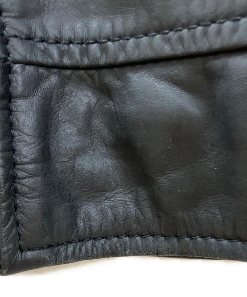 Denham（デンハム）Denham (デンハム) レザーライダースジャケット ブラック サイズ:Sの古着・服飾アイテム