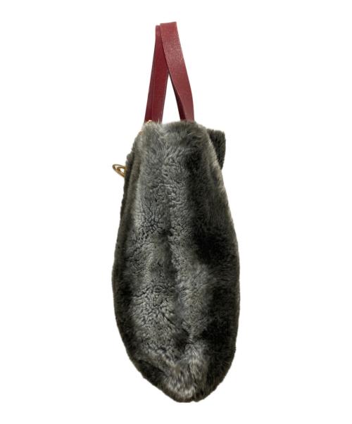 Vivienne Westwood（ヴィヴィアンウエストウッド）Vivienne Westwood (ヴィヴィアンウエストウッド) フェイクファートートバッグ グレー サイズ:実寸サイズをご確認くださいの古着・服飾アイテム