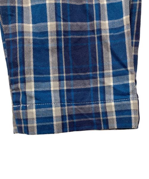 e.sen（イーセン）e.sen (イーセン) チェックパンツ ブルー サイズ:表記なし(実寸を参照ください)の古着・服飾アイテム