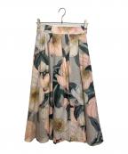 Sov.ソブ）の古着「フラワープリントスカート」｜ピンク