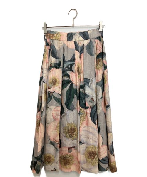 Sov.（ソブ）Sov. (ソブ) フラワープリントスカート ピンク サイズ:38の古着・服飾アイテム