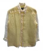 FERRE JEANSフリージーンズ）の古着「シアーシャツ」｜イエロー