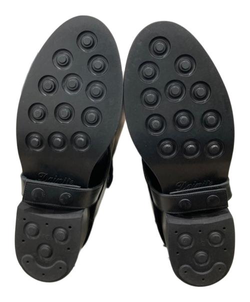 THE RERACS（ザ リラクス）THE RERACS (ザ リラクス) COW LEATHER COVER LONG BOOTS ブラック サイズ:24.5cmの古着・服飾アイテム