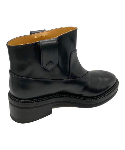 THE RERACS（ザ リラクス）THE RERACS (ザ リラクス) COW LEATHER COVER LONG BOOTS ブラック サイズ:24.5cmの古着・服飾アイテム