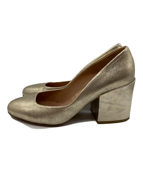 DRIES VAN NOTEN（ドリスヴァンノッテン）DRIES VAN NOTEN (ドリスヴァンノッテン) パンプス ゴールド サイズ:38の古着・服飾アイテム