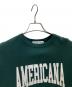 Americana (アメリカーナ) LOGO スウェット グリーン サイズ:L：5000円