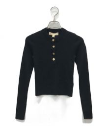 MICHAEL MICHAEL KORS（マイケル マイケルコース）の古着「ヘンリーネックニット」｜ブラック