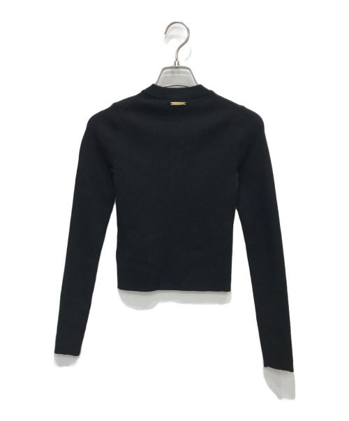 MICHAEL MICHAEL KORS（マイケル マイケルコース）MICHAEL MICHAEL KORS (マイケル マイケルコース) ヘンリーネックニット ブラック サイズ:XXS 未使用品の古着・服飾アイテム