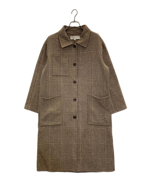 TODAYFUL（トゥデイフル）TODAYFUL (トゥデイフル) Check Soutiencollar Coat ベージュ サイズ:38の古着・服飾アイテム