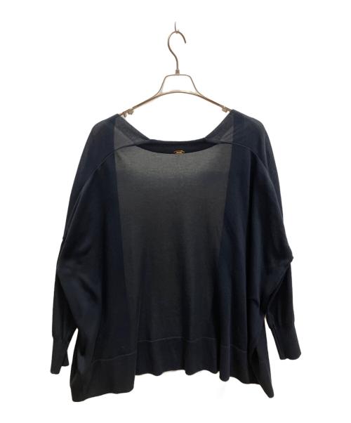 MUSE de Deuxieme Classe（ミューズ ドゥーズィエム クラス）MUSE de Deuxieme Classe (ミューズ ドゥーズィエム クラス) shake code ショートカーディガン ネイビー サイズ:フリー 未使用品の古着・服飾アイテム