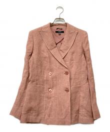 WEEKEND Max Mara（ウィークエンド マックスマーラ）の古着「コットンダブルジャケット」｜ピンク