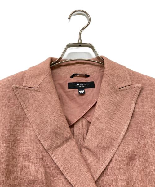 WEEKEND Max Mara（ウィークエンド マックスマーラ）WEEKEND Max Mara (ウィークエンド マックスマーラ) コットンダブルジャケット ピンク サイズ:38の古着・服飾アイテム