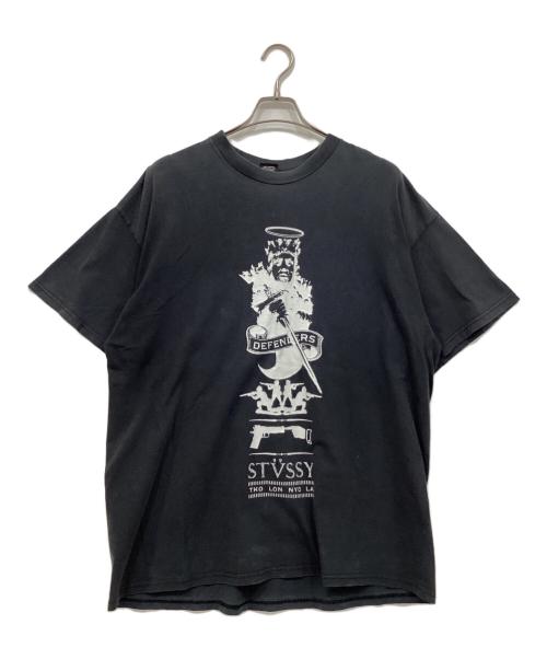 stussy（ステューシー）stussy (ステューシー) プリントTシャツ ブラック サイズ:XLの古着・服飾アイテム