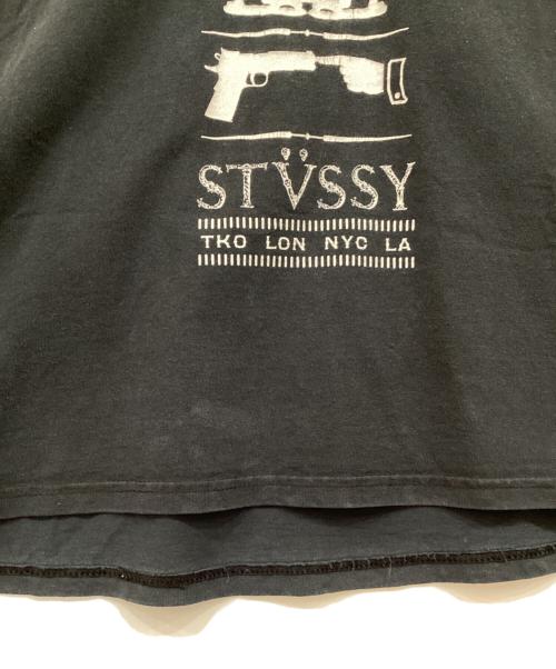stussy（ステューシー）stussy (ステューシー) プリントTシャツ ブラック サイズ:XLの古着・服飾アイテム