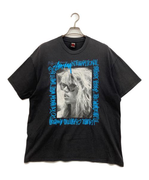 stussy（ステューシー）stussy (ステューシー) LAURAプリントTシャツ ブラック サイズ:XLの古着・服飾アイテム