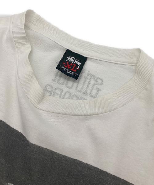 stussy（ステューシー）stussy (ステューシー) プリントTシャツ ホワイト サイズ:XLの古着・服飾アイテム