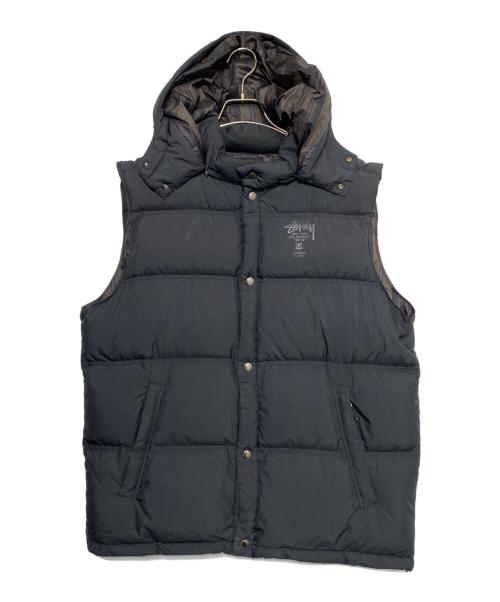 stussy（ステューシー）stussy (ステューシー) ダウンベスト ブラック サイズ:XLの古着・服飾アイテム