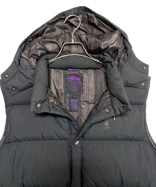 stussy（ステューシー）stussy (ステューシー) ダウンベスト ブラック サイズ:XLの古着・服飾アイテム