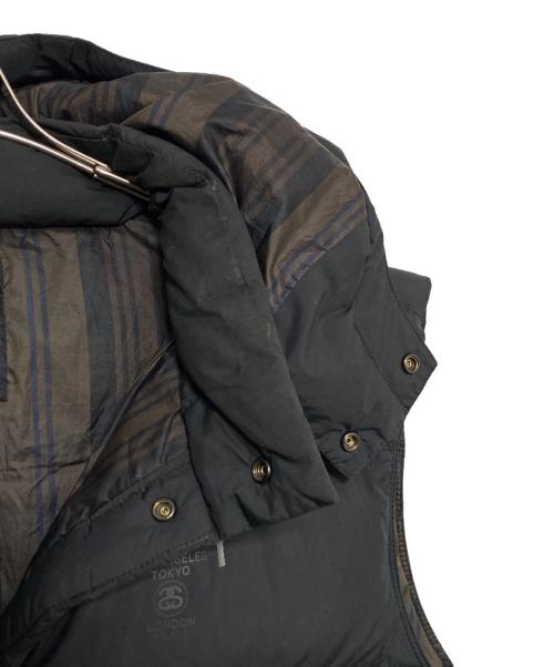 stussy（ステューシー）stussy (ステューシー) ダウンベスト ブラック サイズ:XLの古着・服飾アイテム