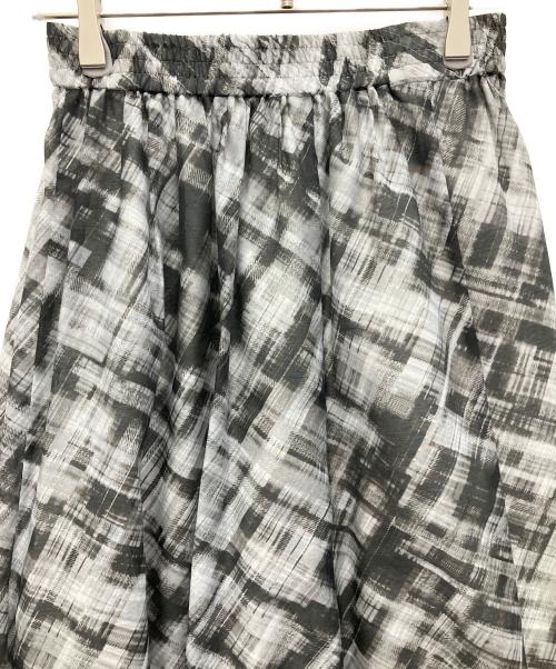 Noble（ノーブル）Noble (ノーブル) チェックプリントギャザースカート ブラック サイズ:SIZEFREEの古着・服飾アイテム