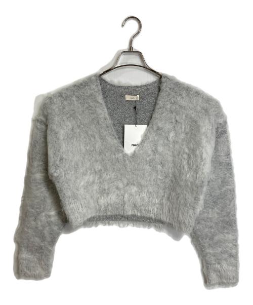 NAVE（ネイブ）NAVE (ネイブ) モヘアシャギーニットトップス グレー サイズ:1 未使用品の古着・服飾アイテム