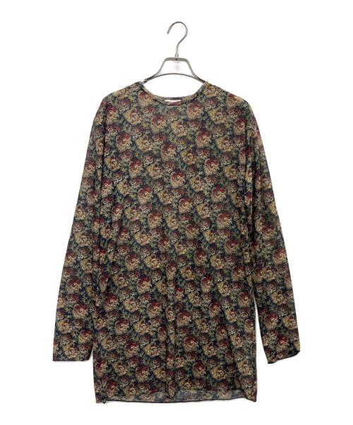 FUMIE=TANAKA（フミエタナカ）FUMIE=TANAKA (フミエタナカ) RAY BEAMS (レイ ビームス) 別注プリント チュニック トップス ブラック サイズ:FREEの古着・服飾アイテム