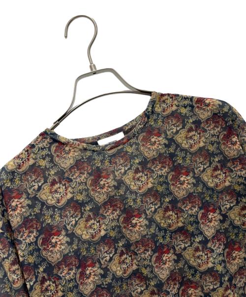 FUMIE=TANAKA（フミエタナカ）FUMIE=TANAKA (フミエタナカ) RAY BEAMS (レイ ビームス) 別注プリント チュニック トップス ブラック サイズ:FREEの古着・服飾アイテム