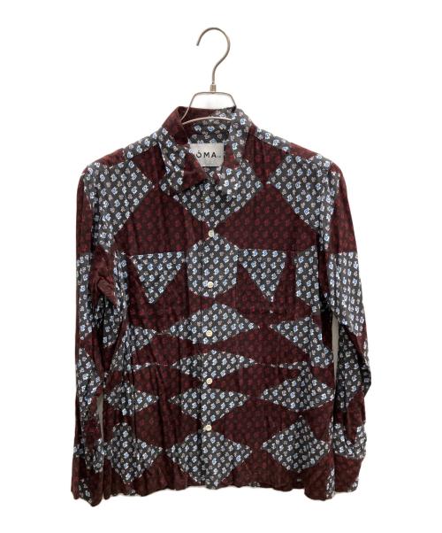NOMA t.d.（ノーマティーディー）NOMA t.d. (ノーマティーディー) 総柄シャツ グレー サイズ:1の古着・服飾アイテム