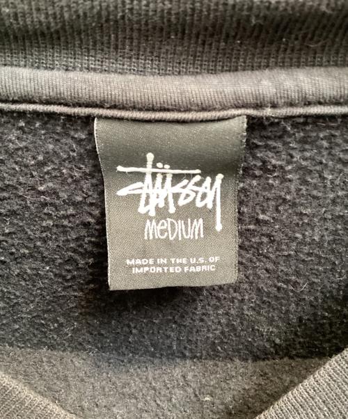 stussy（ステューシー）stussy (ステューシー) リンクロゴスウェット ブラック サイズ:Мの古着・服飾アイテム
