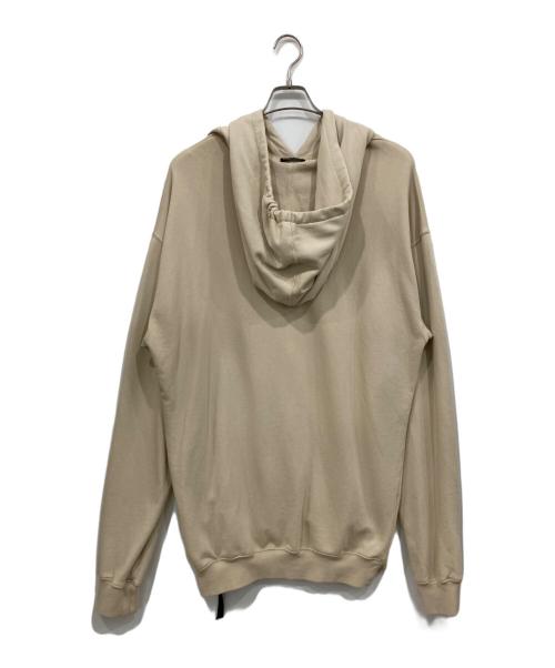 ANN DEMEULEMEESTER（アンドゥムルメステール）ANN DEMEULEMEESTER (アンドゥムルメステール) プルオーバーパーカー ベージュ サイズ:XSの古着・服飾アイテム