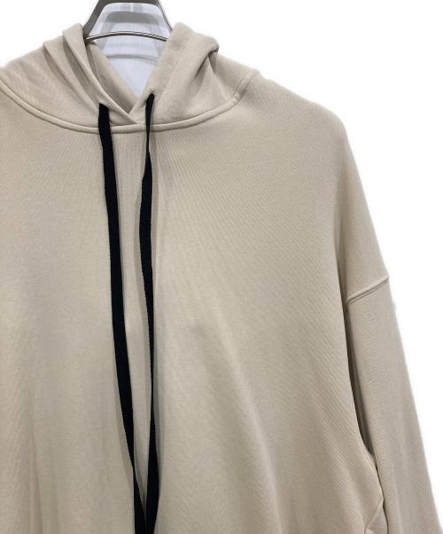 ANN DEMEULEMEESTER（アンドゥムルメステール）ANN DEMEULEMEESTER (アンドゥムルメステール) プルオーバーパーカー ベージュ サイズ:XSの古着・服飾アイテム