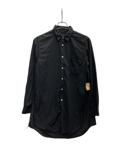 BLACK COMME des GARCONS（ブラックコムデギャルソン）BLACK COMME des GARCONS (ブラックコムデギャルソン) サイドスリットシャツ ブラック サイズ:Sの古着・服飾アイテム